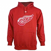 Men's Detroit Red Wings Old Time Hockey Big Logo with Crest Pullover Hoodie - Red,baseball caps,new era cap wholesale,wholesale hats